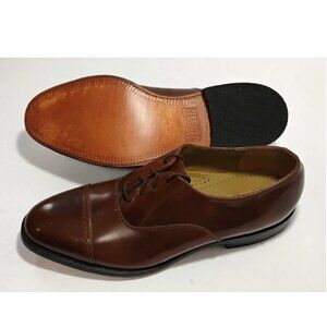 J Murphy by Johnston & Murphy Dress Shoes Mens Size 9 Cap Toe Oxford Brown LKNEW